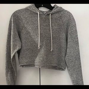 H&M grey trendy cropped hoodie💥